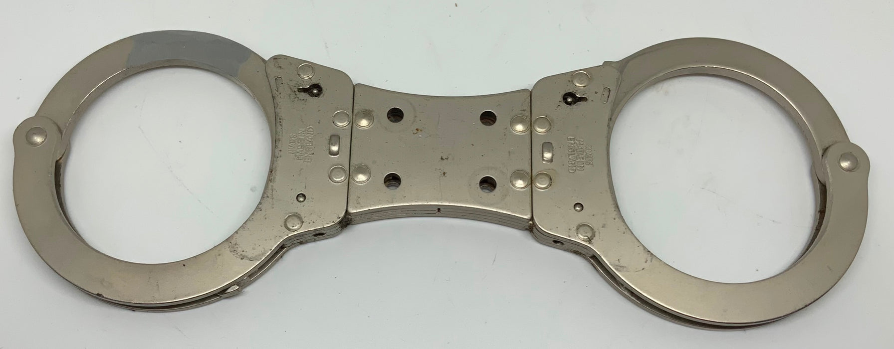 Genuine Hiatts Chrome Rigid Handcuffs Speedcuffs TCH 840 Grade C Without Case