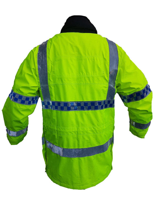 Hi Vis Jacket Waterproof Rain Coat Security Dog Handler HVPC02A