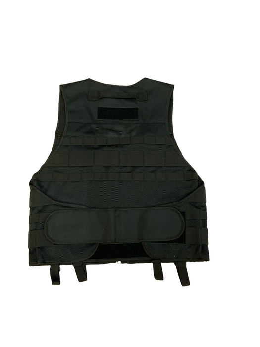 New Protec Black Molle Tactical Vest For Airsoft Combat Security 5SN