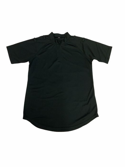 Female Black Breathable S/S Wicking Shirt With Epaulette Loops WKS13AF