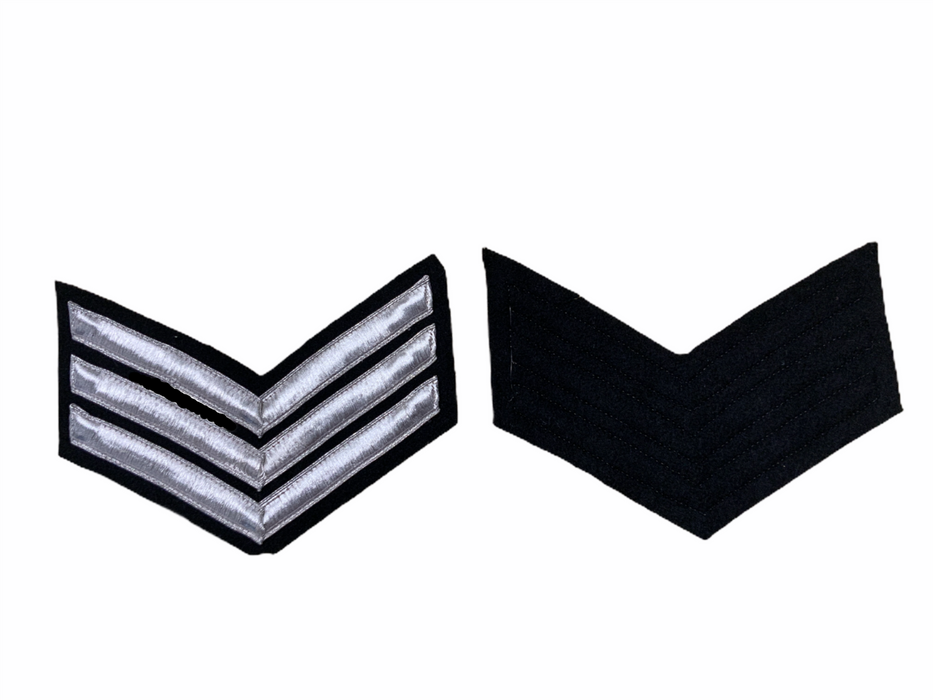 Police Prison Sew On Embroidered Sergeant Stripes Patch Badge SGTSTR3