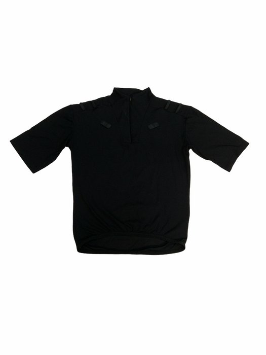 KIT DESIGN Male Black Breathable S/S Wicking Shirt with Epaulette Loops Grade A