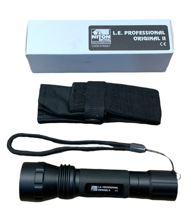 Brand New Niton Original II Tactical LED Torch 200 Lumen With Belt Pouch