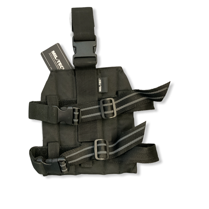 New Black Mil-Tec Tactical Molle Leg Panel