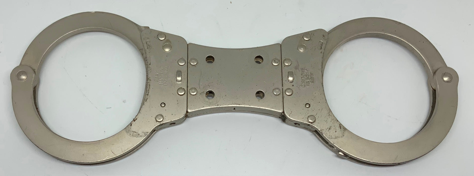 Genuine Hiatts Chrome Rigid Handcuffs Speedcuffs TCH 840 Grade C Without Case