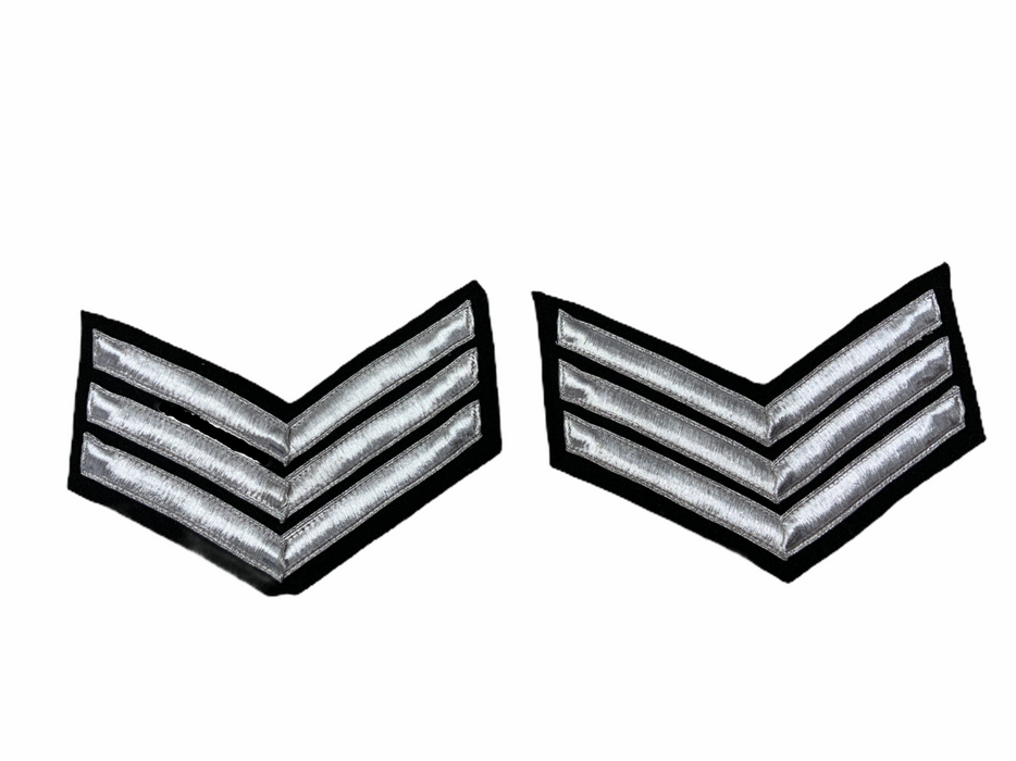 Police Prison Sew On Embroidered Sergeant Stripes Patch Badge SGTSTR3
