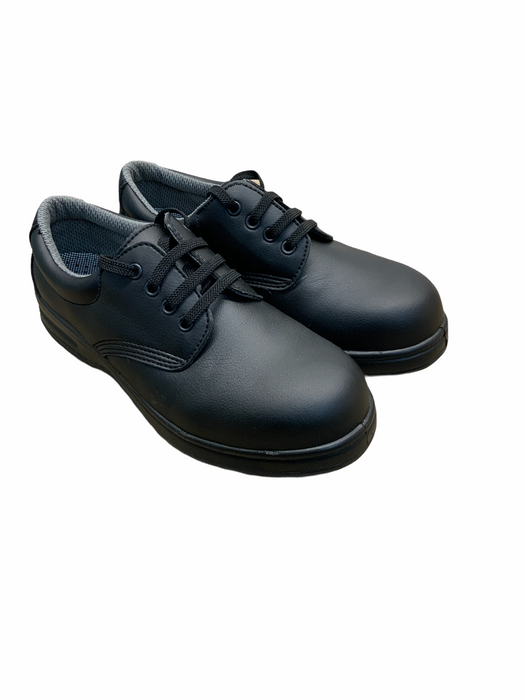 New Safeway Black Microfibre Shoes OS04