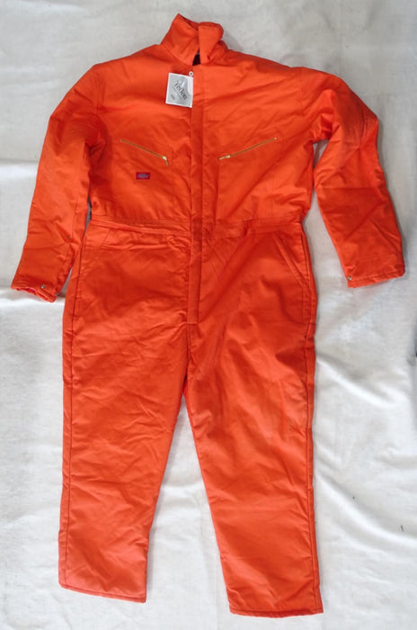 Dickies Orange Long Sleeve Insulated Teflon Coated Coverall - New With Tags
