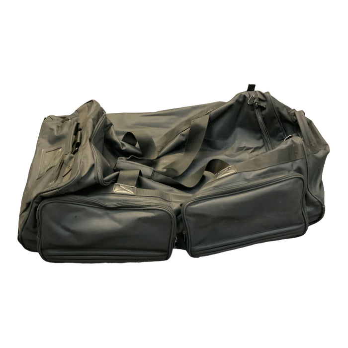 Black Tactical Durable Nylon Short Handled Kit Bag Large Wheel Suitcase KB05B