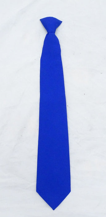 New Ex Police Blue Clip On Tie For Smart Dress Security Doorman Fancy Dress
