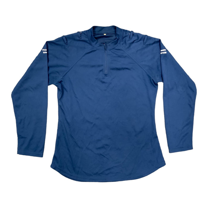 PCSO Police Branded Female Blue Long Sleeve Wicking Shirt Top WKS43FAN