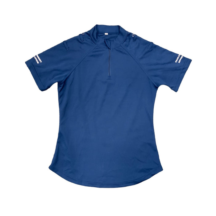 PCSO Police Branded Female Blue Short Sleeve Wicking Shirt Top WKS42FAN