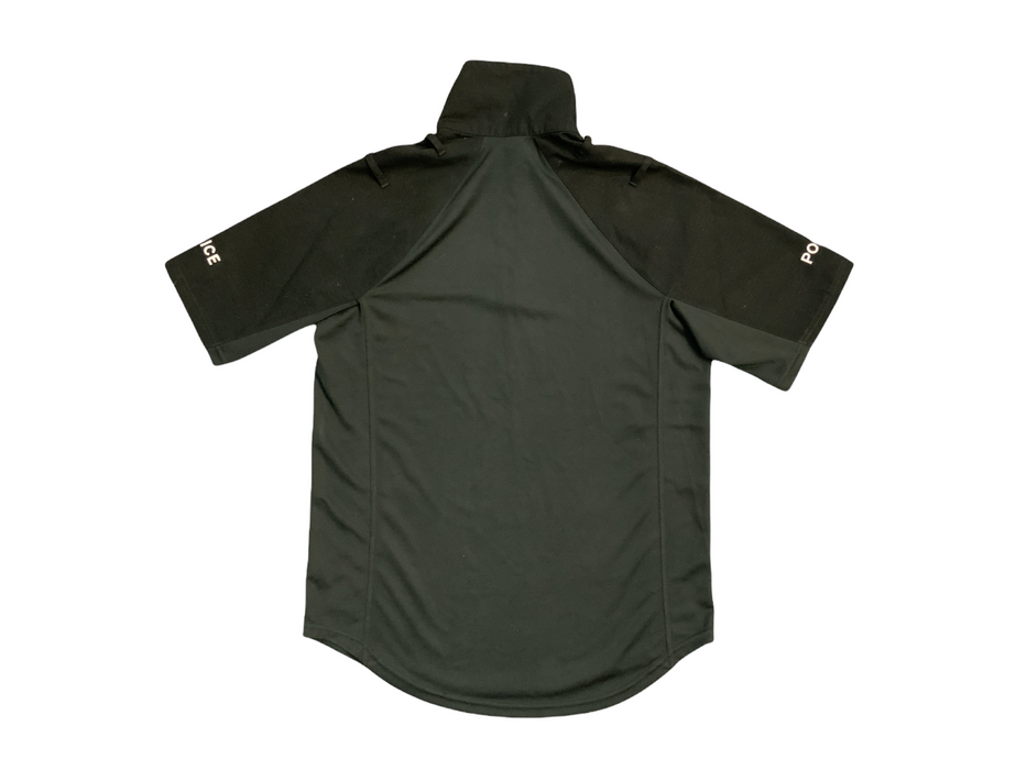 Male Black Police Branded UBACS Short Sleeve Wicking Top WKS21MN