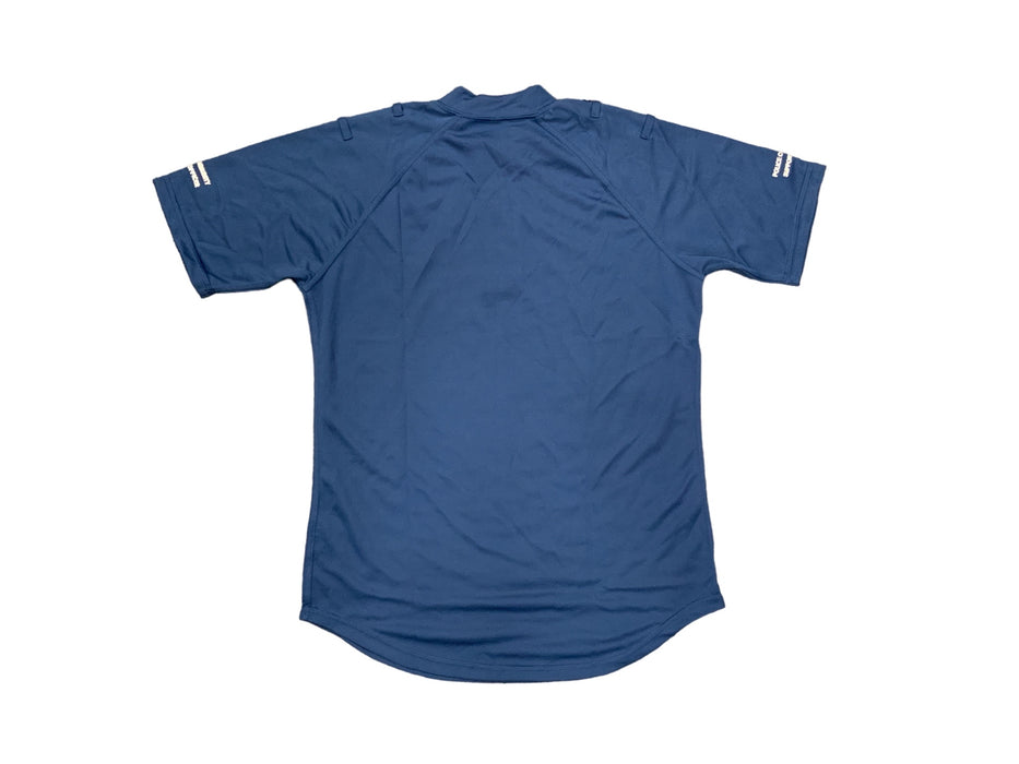 Male Blue PCSO Branded Breathable Short Sleeve Wicking Shirt Top