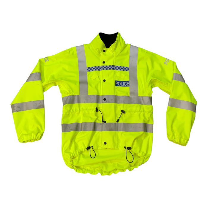 Hivis Waterproof Scooped Police Cycling Jacket - Grade B