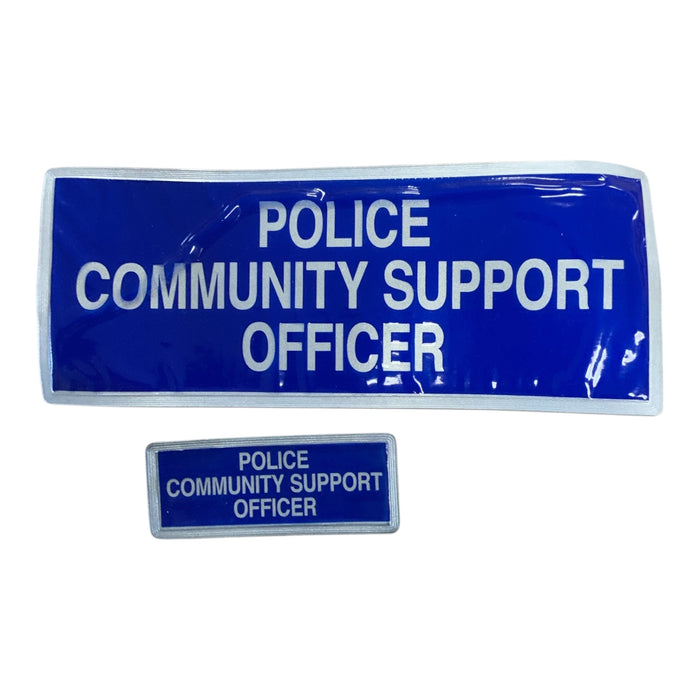 Police Branded Encapsulated POLICE COMMUNITY SUPPORT OFFICER Badge Set