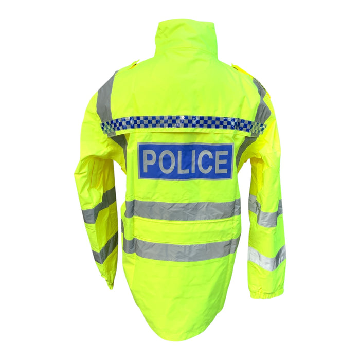 Police Branded Endura HiVis Waterproof Cycling Jacket New HVCC07N