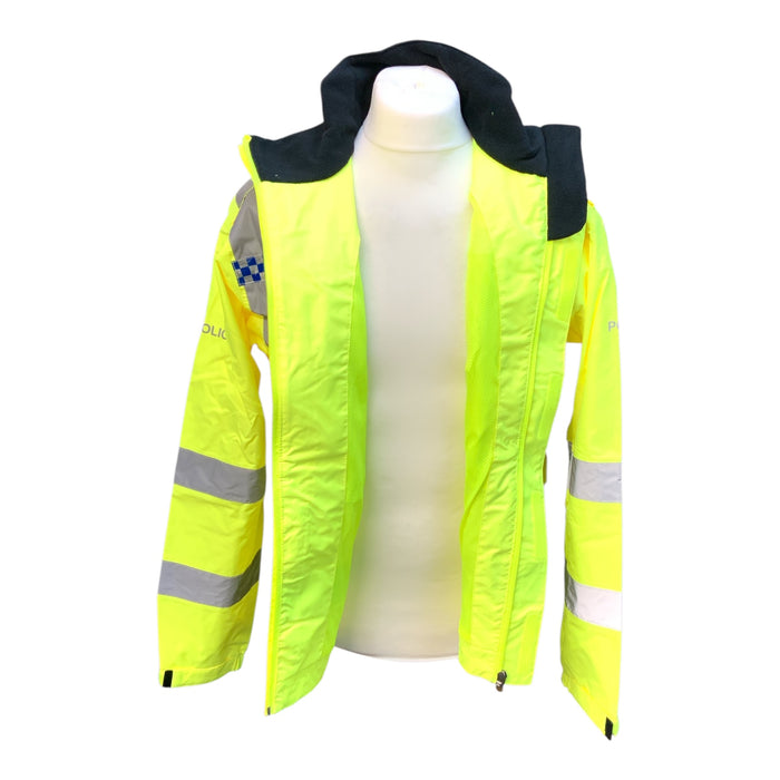 Police Branded Endura HiVis Waterproof Cycling Jacket New HVCC07N
