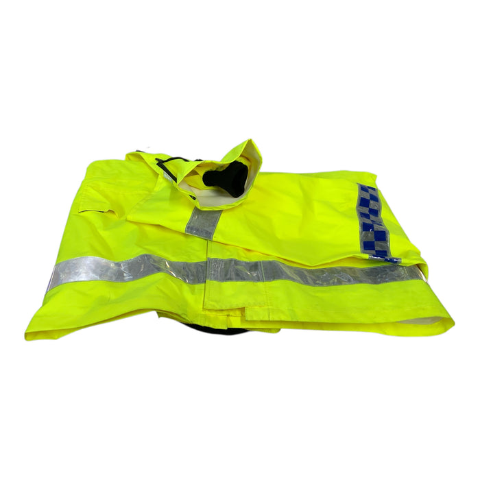 Hi Vis Goretex Motorcycle Traffic Jacket Waterproof Raincoat Security HVGC6B