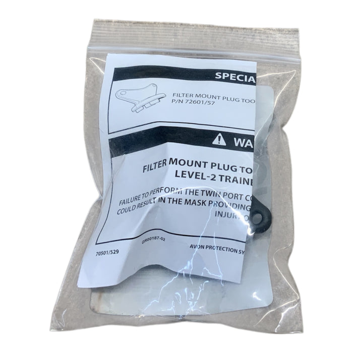 Avon C50 FM50 Gas Mask Filter Key Grey Part no. 72601/57 New C50FKN