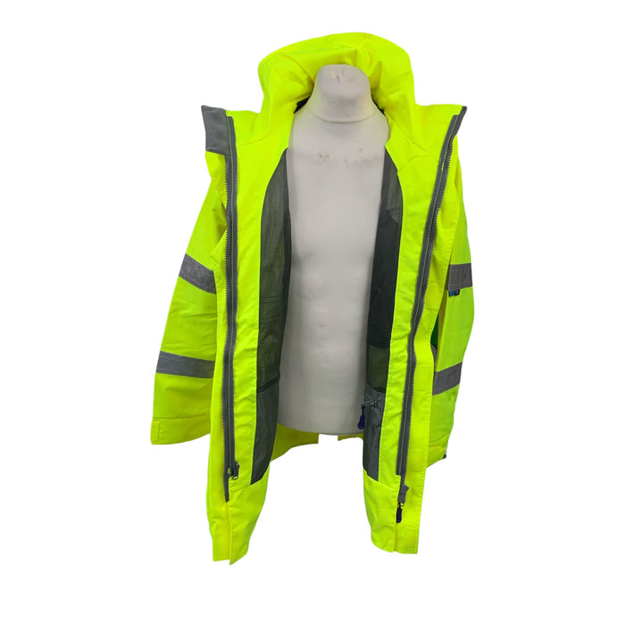 LEO Workwear Clovelly Coat Security Railway Building Site Medium HVLN