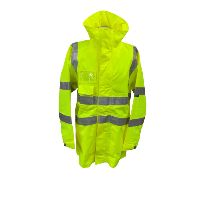 LEO Workwear Clovelly Coat Security Railway Building Site Medium HVLN
