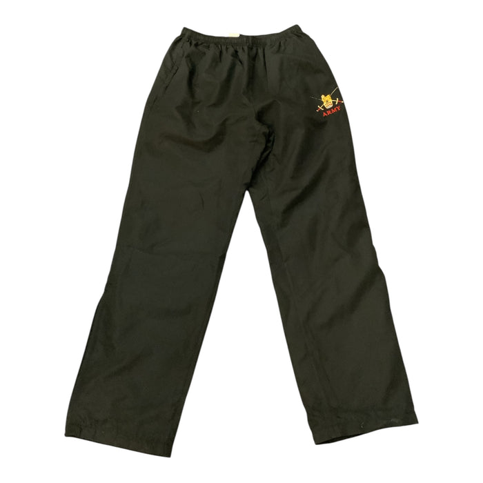 Army Badged Tracksuit Bottoms Black MIL-TRS-06A