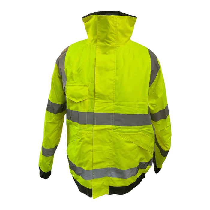 Hi-Vis Bomber Jacket Quilted Lining Yellow Medium OJ253A