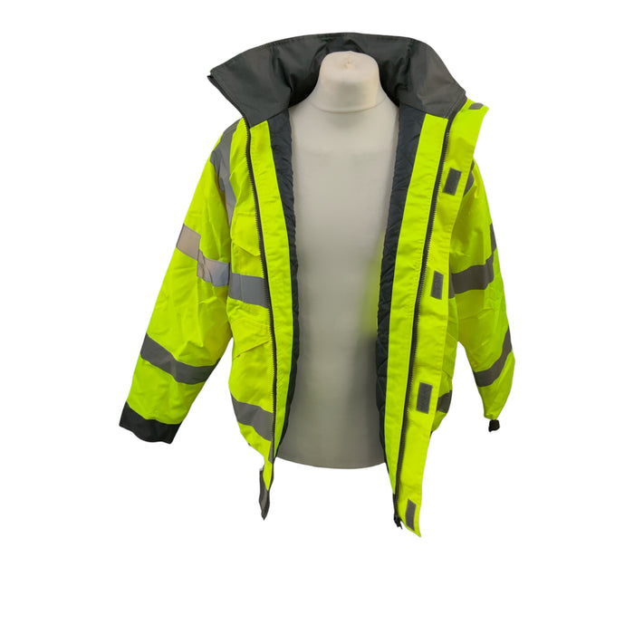 Hi-Vis Bomber Jacket Quilted Lining Yellow Medium OJ253A