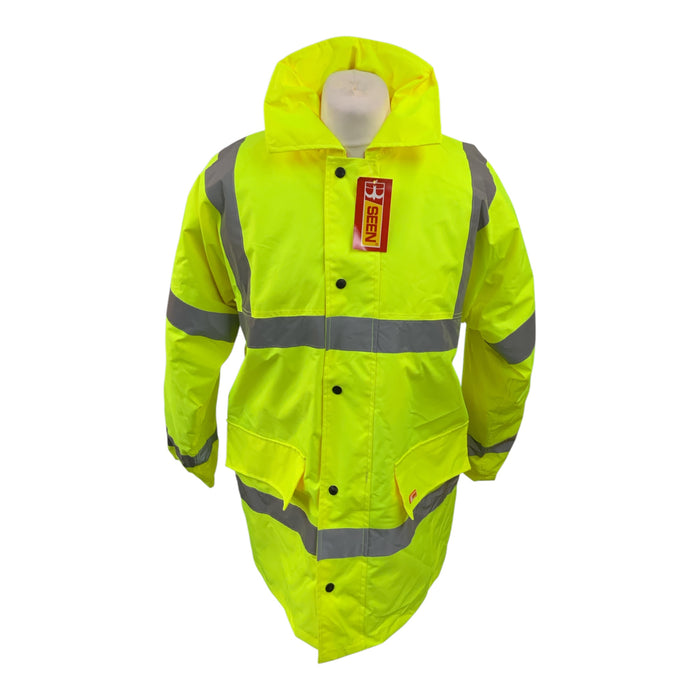 Hi-Vis Constructors Traffic Jacket Quilted Lining Yellow Large OJ254N