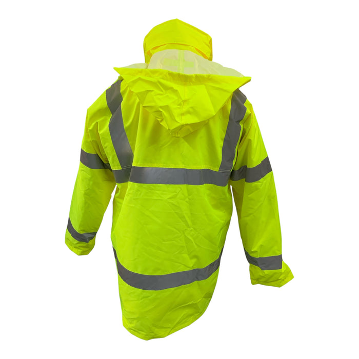 Hi-Vis Constructors Traffic Jacket Quilted Lining Yellow Large OJ254N