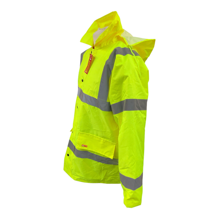 Hi-Vis Constructors Traffic Jacket Quilted Lining Yellow Large OJ254N