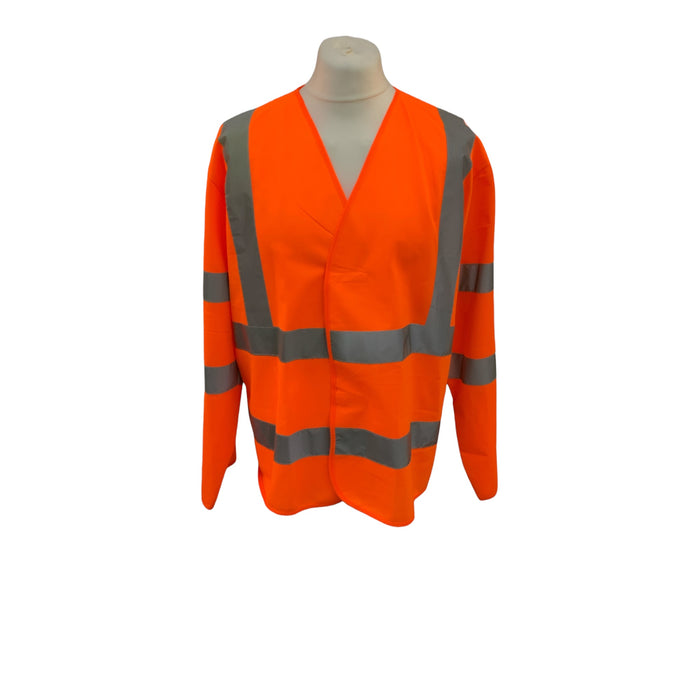 Hi-Vis Fire Marshall Long Sleeve Lightweight Vest Orange OHVVEST-02-A