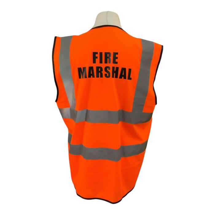 Hi-Vis Fire Marshall Lightweight Vest Orange Large OHVVEST-03-A