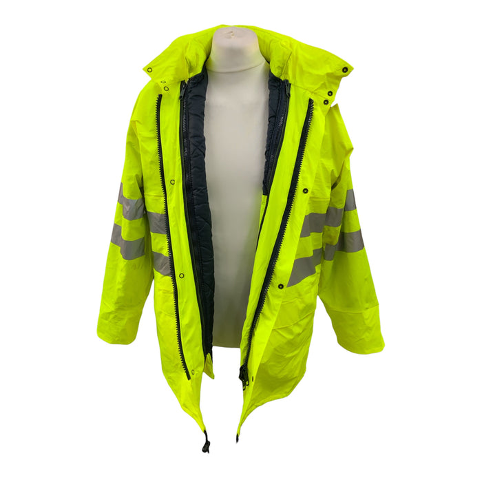 Hi-Vis 4in1 Multi Season Flexothane Sioen Jacket Small OJ255ND