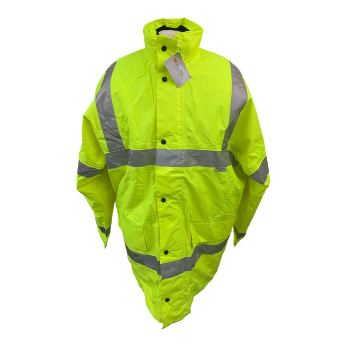 ARCO Hi-Vis Fleece Lined Jacket Yellow XLarge New OJ256N
