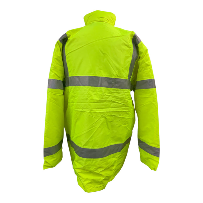 ARCO Hi-Vis Fleece Lined Jacket Yellow XLarge New OJ256N