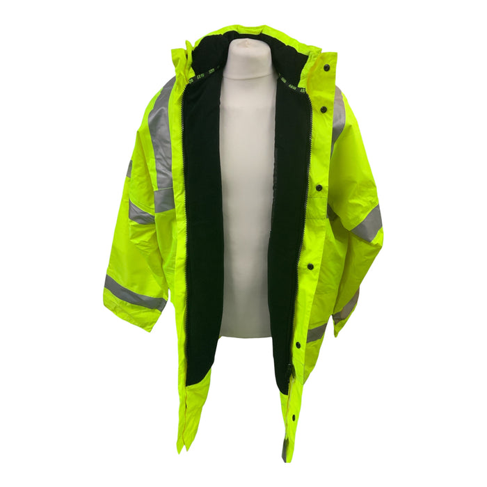 ARCO Hi-Vis Fleece Lined Jacket Yellow XLarge New OJ256N
