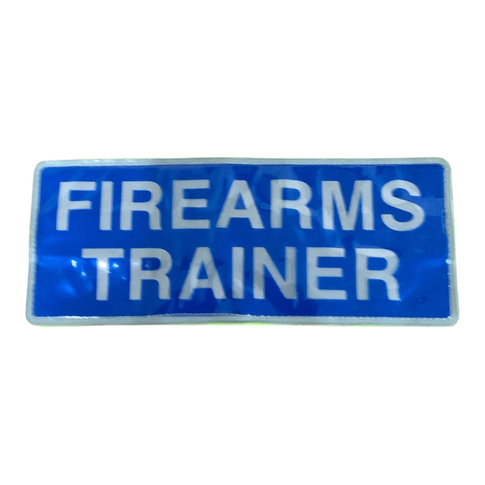 Firearms Trainer Encapsulated Reflective Badge BDG-CAP-FIRTRA