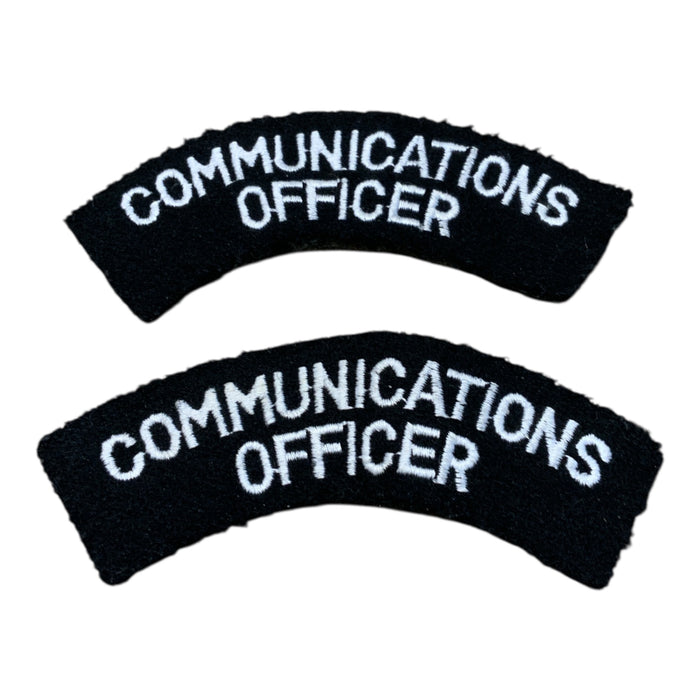 Communications Officer Shoulder Badge Sold in Pairs