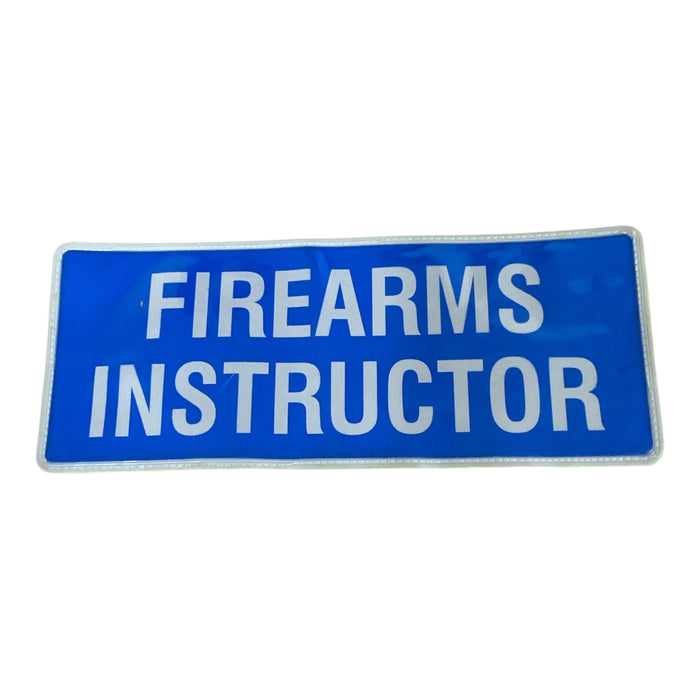 Firearms Instructor Encapsulated Reflective Badge BDG-CAP-FIRINS