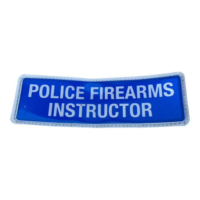Police Firearms Instructor Encapsulated Reflective Badge Police Branded