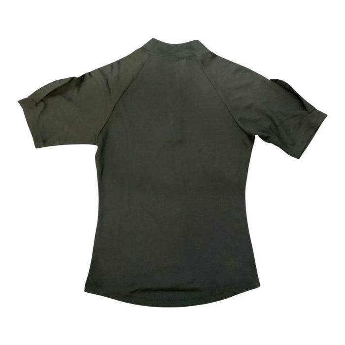 Female Black Wicking S/S Shirt Arm Epaulettes WKS83FA