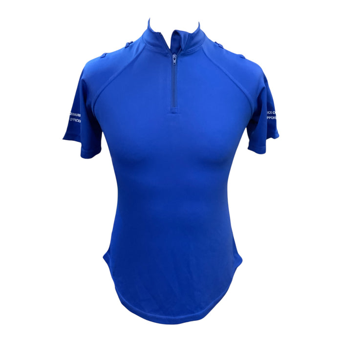 PCSO Police Branded Female Blue Short Sleeve Wicking Shirt Top WKS42FA