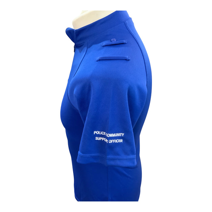 PCSO Police Branded Female Blue Short Sleeve Wicking Shirt Top WKS42FA