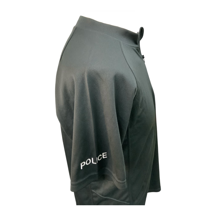 Male Black Climatic Short Sleeve Shirt Police Branded WKS85A