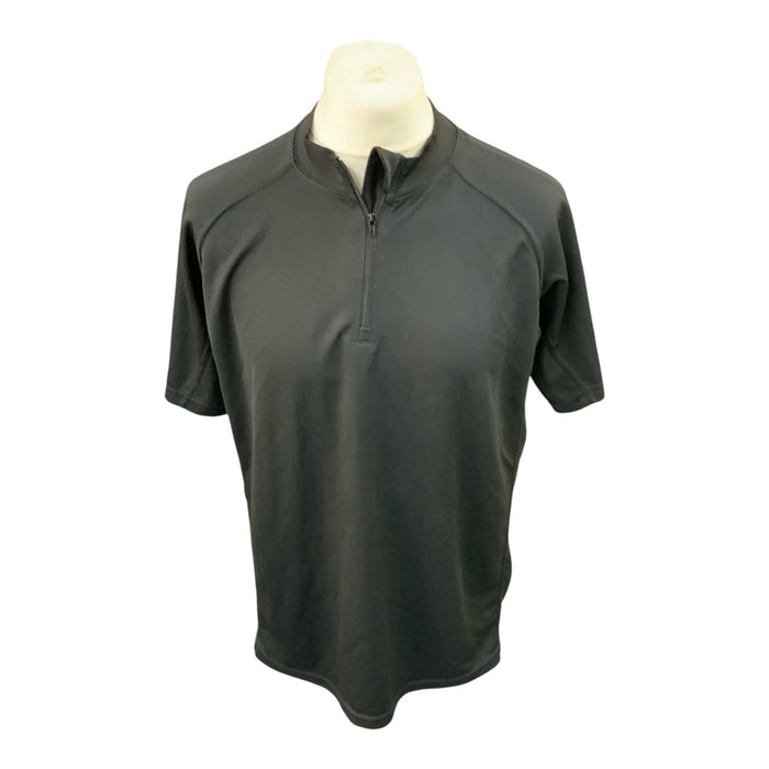Male Black Climatic Short Sleeve Shirt Police Branded WKS85A