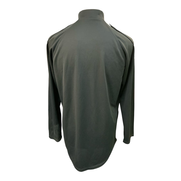 Male Black Long Sleeve Epaulettes Shirt Police Branded WKS86A