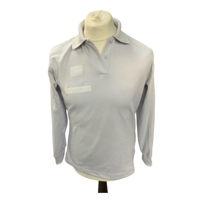 French Police Branded L/S Wicking Shirt Blue/Grey Mens WKS91A