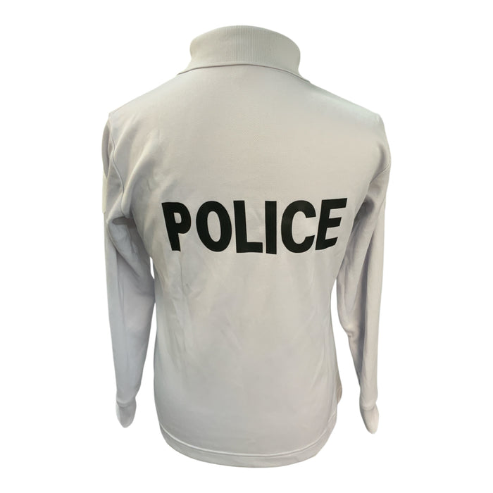 French Police Branded L/S Wicking Shirt Blue/Grey Mens WKS91A